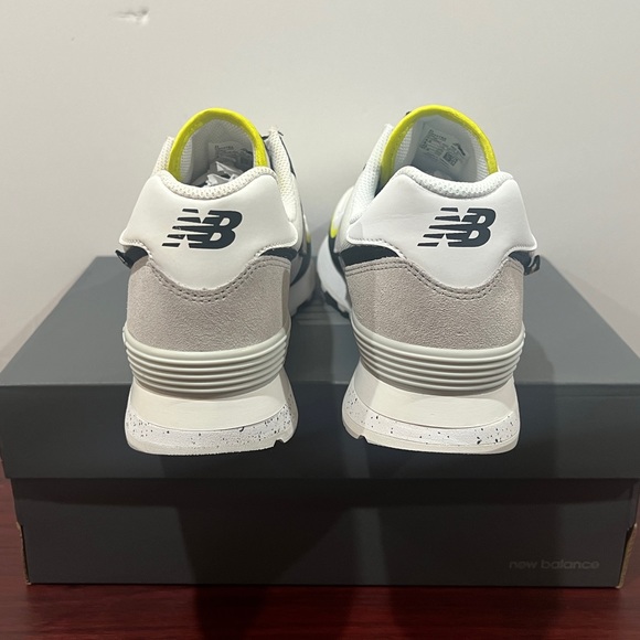 New Balance 574, U574TE2, White, Black & Green - Picture 5 of 14
